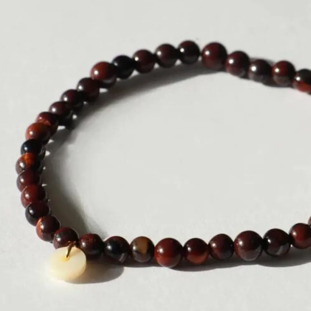 Dame Soï Accessories|Smykker>Krystal Armbånd Red Tiger Eye