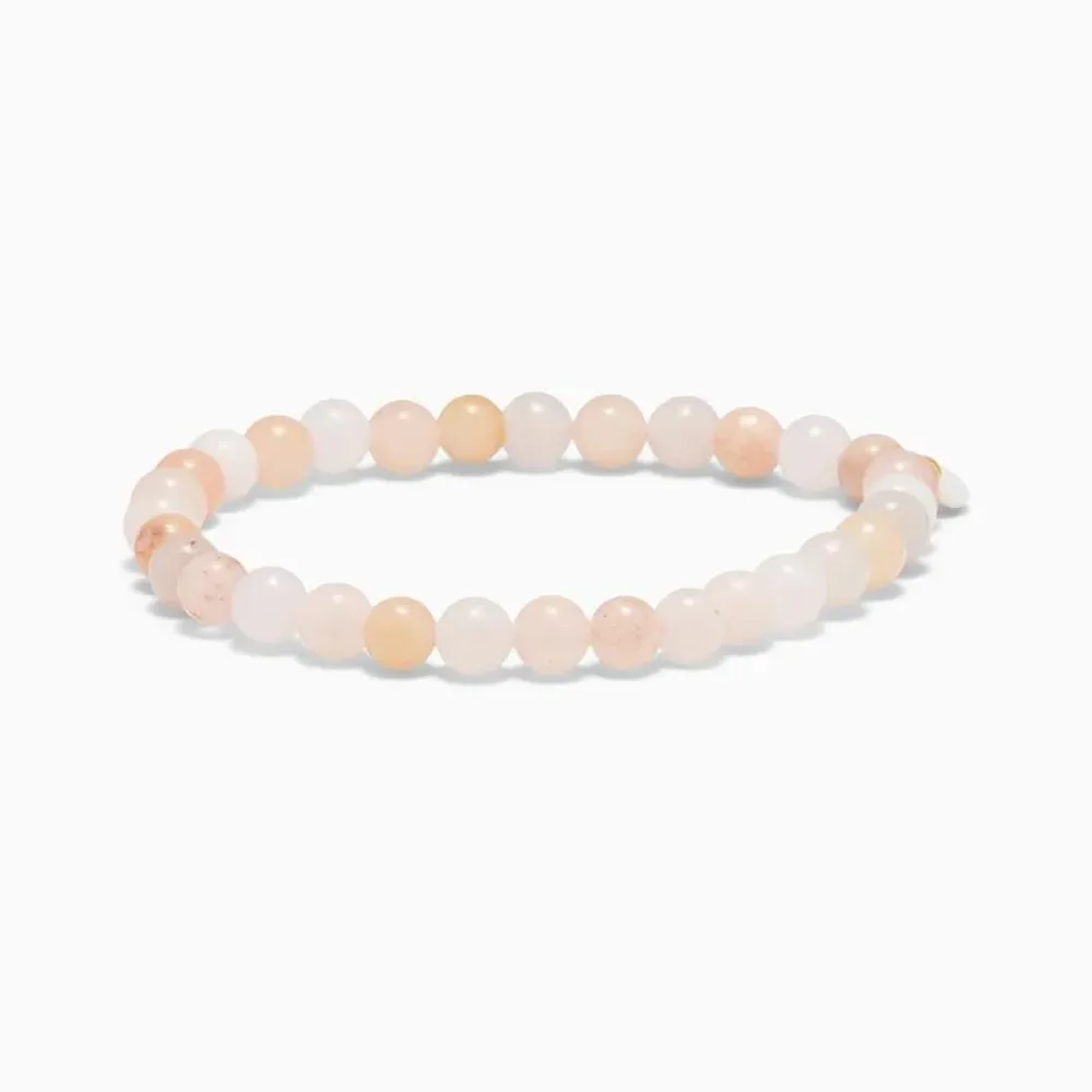 Dame Soï Accessories|Smykker>Krystal Armbånd Rosa Jade Large