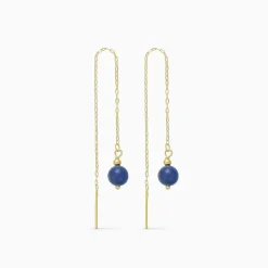 Dame Soï Accessories|Smykker>Krystal Ella Øreringe Blå Jade