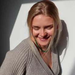 Dame Soï Accessories|Smykker>Krystal Halskæde Grøn Jade