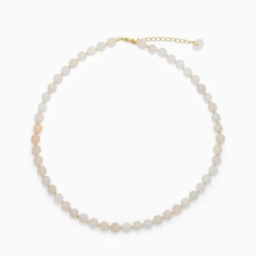 Dame Soï Accessories|Smykker>Krystal Halskæde Rosa Jade