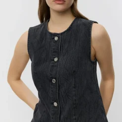 Dame Sofie Schnoor Overdele>CarlaSW Vest Washed Black