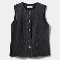Dame Sofie Schnoor Overdele>CarlaSW Vest Washed Black