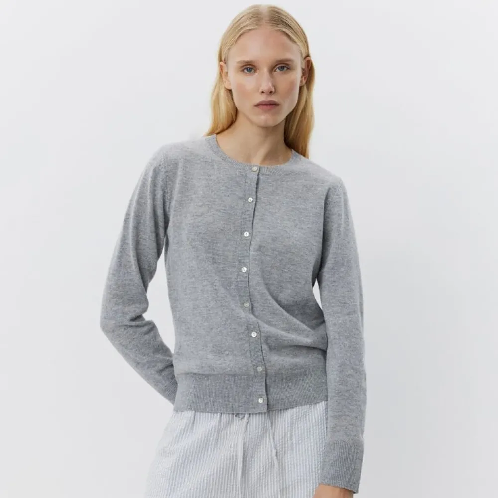 Dame Sofie Schnoor Overdele>Cisse Cardigan Grey Melange