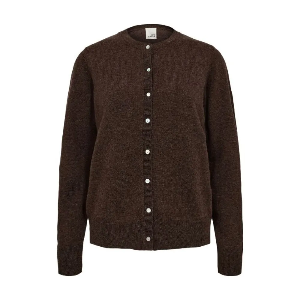 Dame Sofie Schnoor Overdele>Cisse Cardigan Brown Fudge