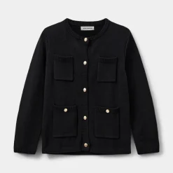 Dame Sofie Schnoor Overdele>ClaireSW Cardigan Black