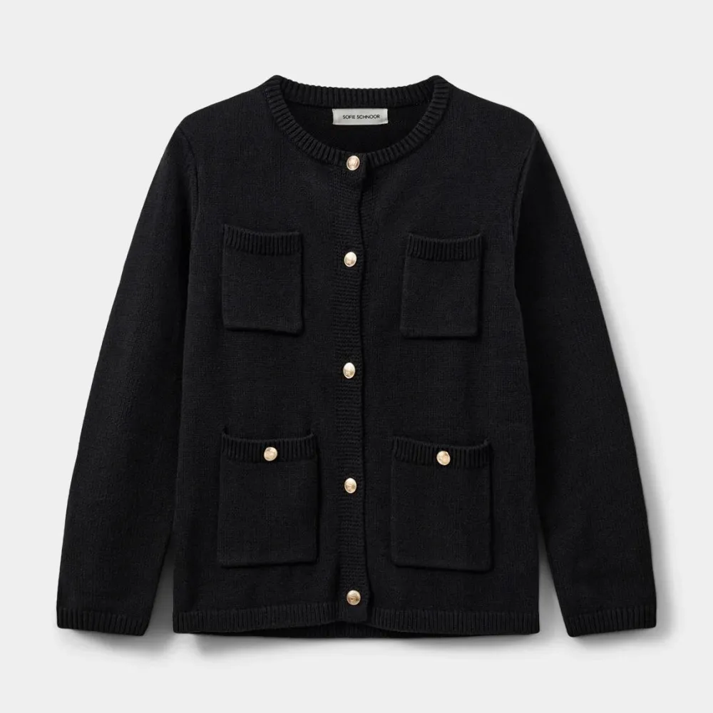 Dame Sofie Schnoor Overdele>ClaireSW Cardigan Black
