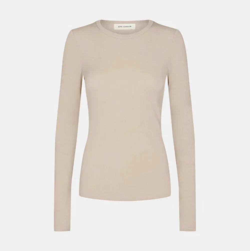 Dame Sofie Schnoor Overdele>Petricia T-Shirt Long Sleeve Beige