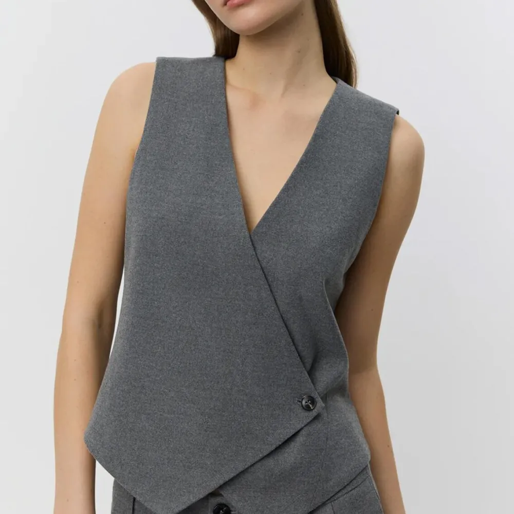 Dame Sofie Schnoor Overdele>VirginiaSW Vest Grey Melange