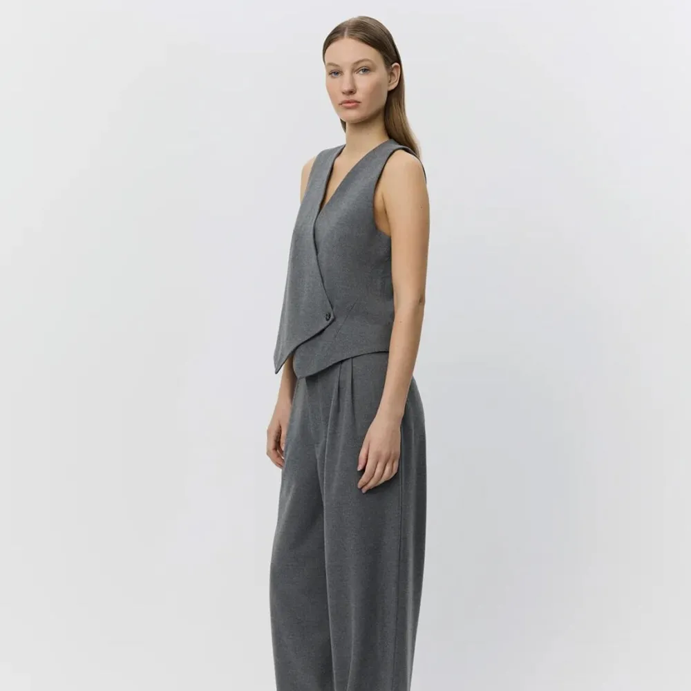 Dame Sofie Schnoor Overdele>VirginiaSW Vest Grey Melange