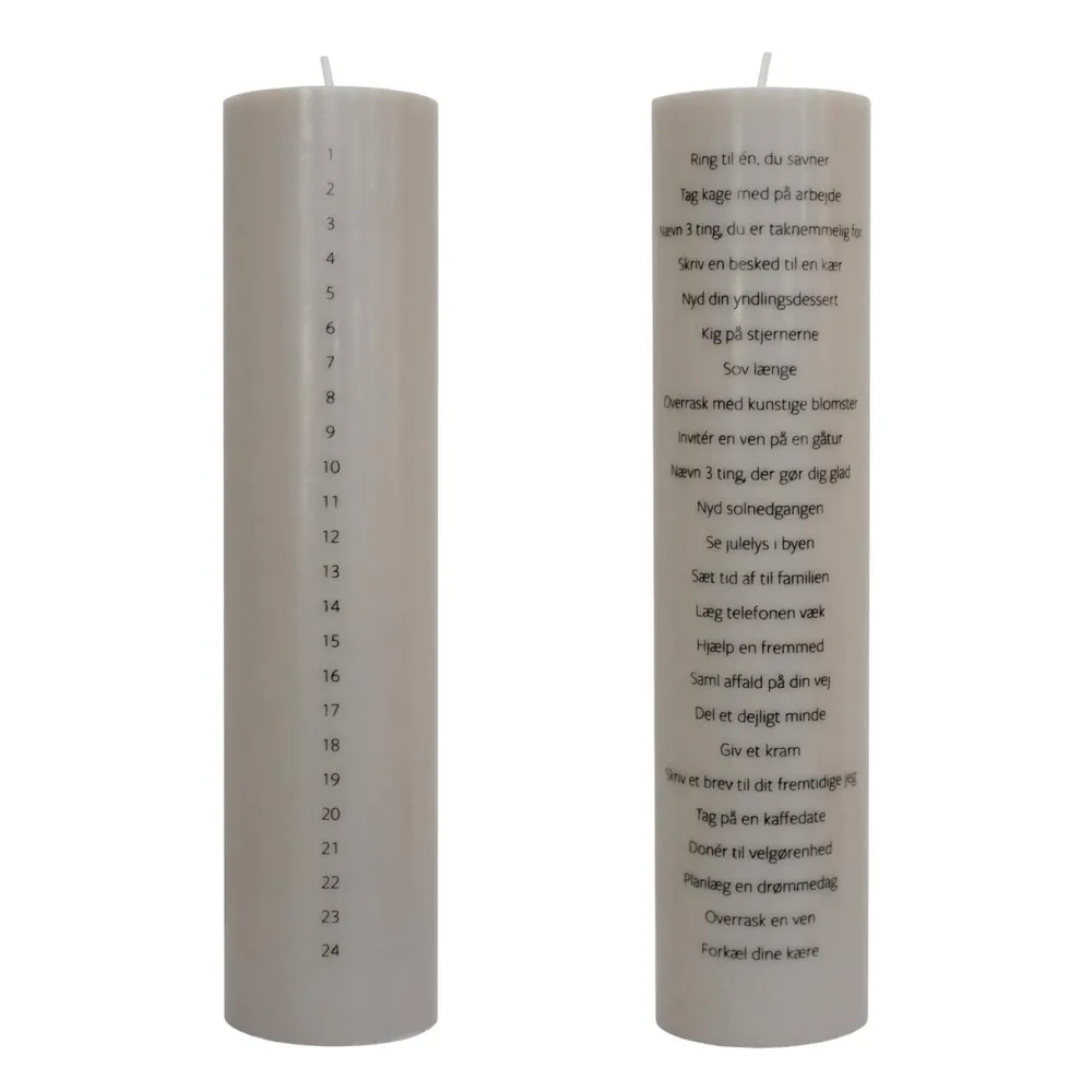 Specktrum Julepynt|Kalenderlys>24 Moments Of Self Love Calendar Candle Taupe