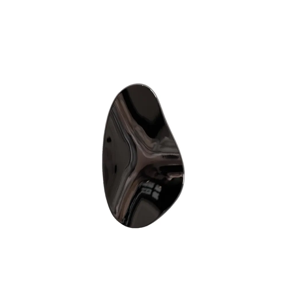 Specktrum Knager & Greb|Entré>Amalia Oblong Hook Black Chrome Small