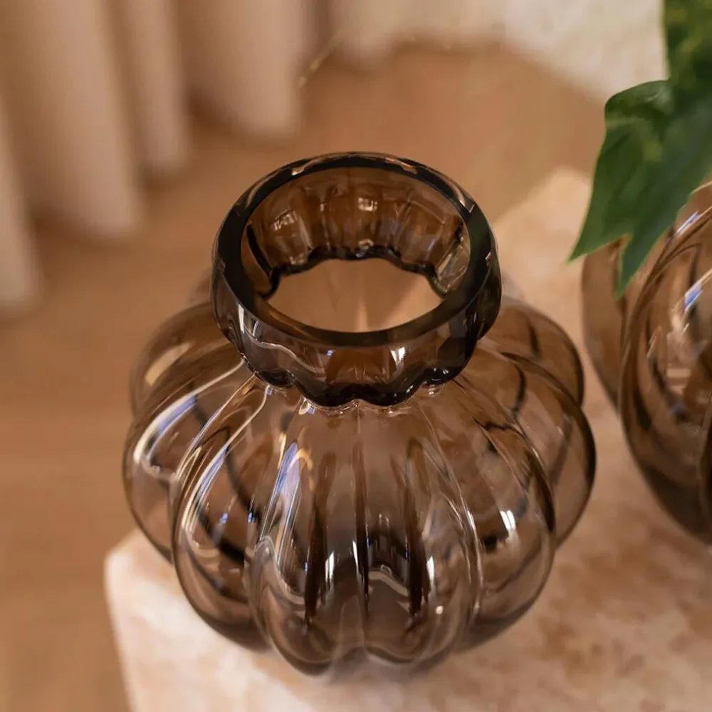 Specktrum Andet Boligtilbehør|Vaser>Audrey Vase Smokey Brown Small