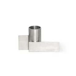 Stences Andet Boligtilbehør|Lysestager>Icon Candlestick 01 Brushed Chrome