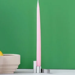 Stences Andet Boligtilbehør|Lysestager>Icon Candlestick 02 Brushed Chrome