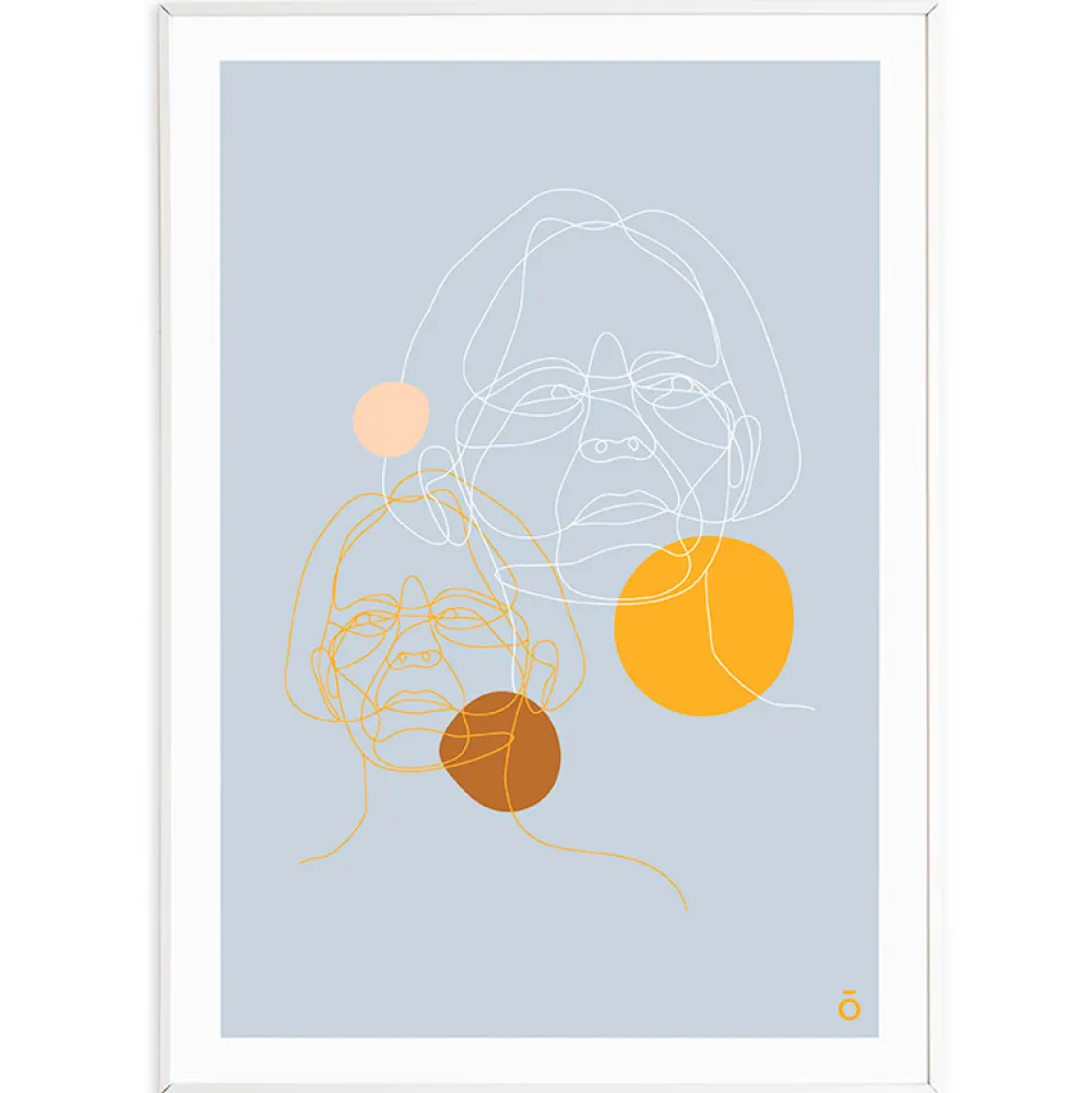 Illustrationer & Plakater>Taisho Forbillede Lyseblå