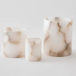 Tell Me More Andet Boligtilbehør|Lysestager>Alabaster Candle Holder Medium