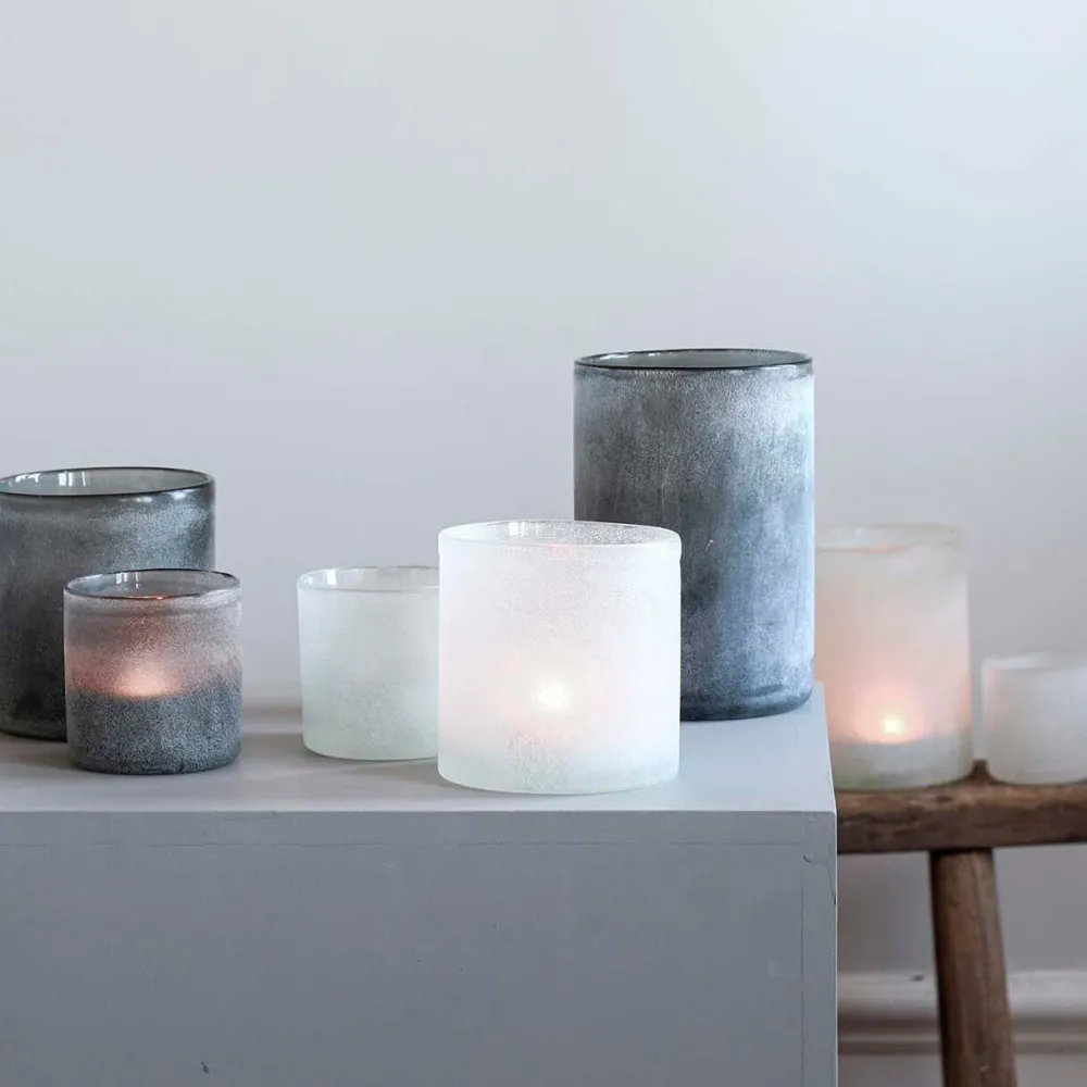 Tell Me More Andet Boligtilbehør|Lysestager>Frost Candleholder Medium White