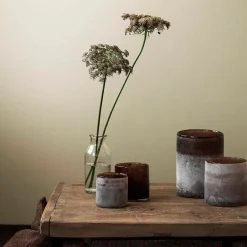 Tell Me More Andet Boligtilbehør|Lysestager>Frost Candleholder Small Brown