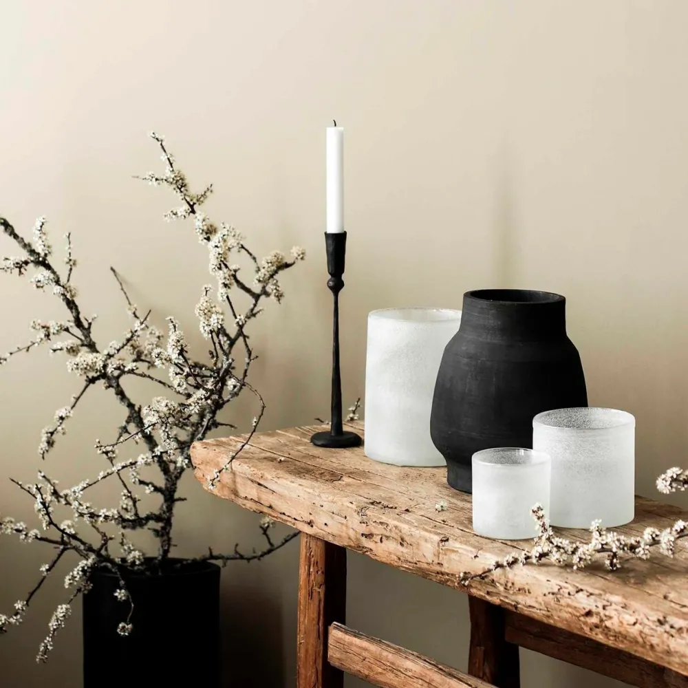 Tell Me More Andet Boligtilbehør|Lysestager>Frost Candleholder Small White