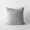 Tell Me More Puder>Linen Cushion Grey/White 50x50 cm