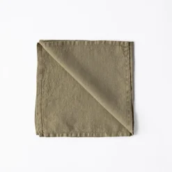 Tell Me More Køkkentekstiler>Linen Napkin Olive