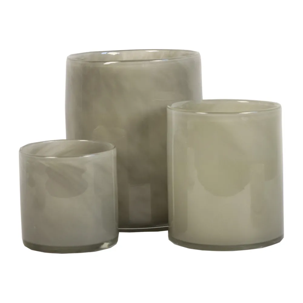 Tell Me More Andet Boligtilbehør|Lysestager>Lyric Candleholder Large Warm Grey