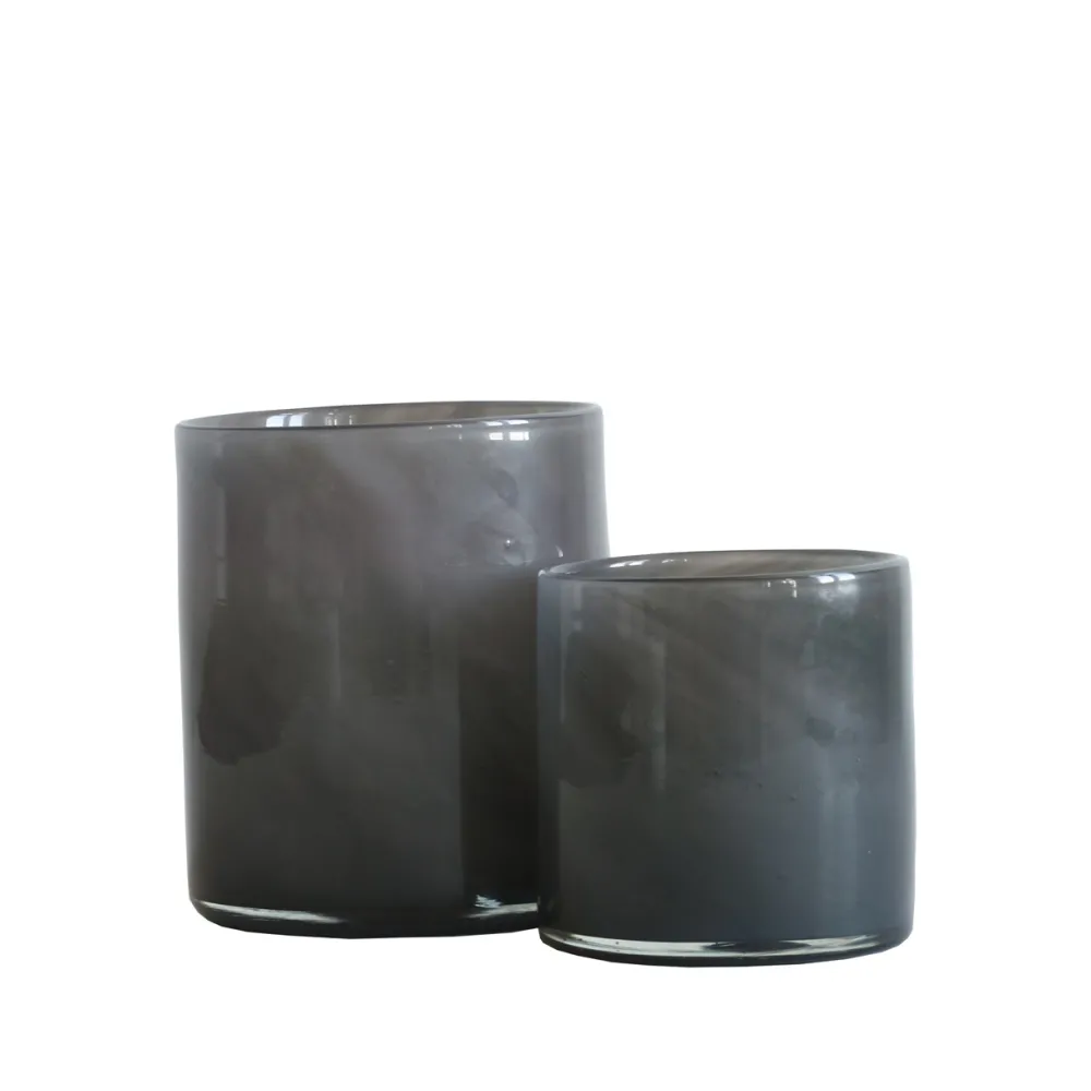 Tell Me More Andet Boligtilbehør|Lysestager>Lyric Candleholder Large Dark Grey