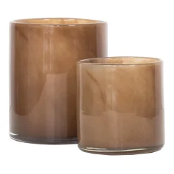 Andet Boligtilbehør|Lysestager>Tell Me More Lyric Candleholder Medium Brown