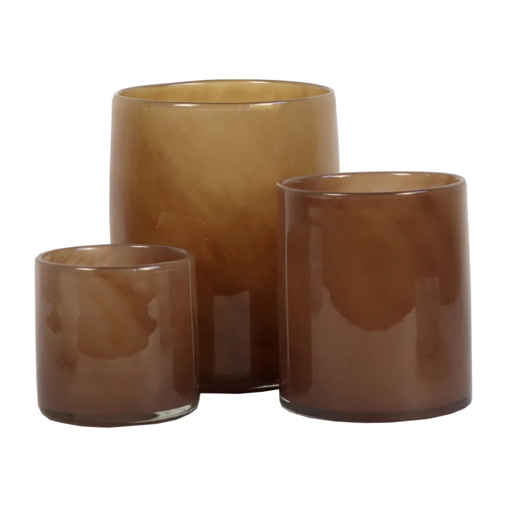 Tell Me More Andet Boligtilbehør|Lysestager>Lyric Candleholder Large Brown