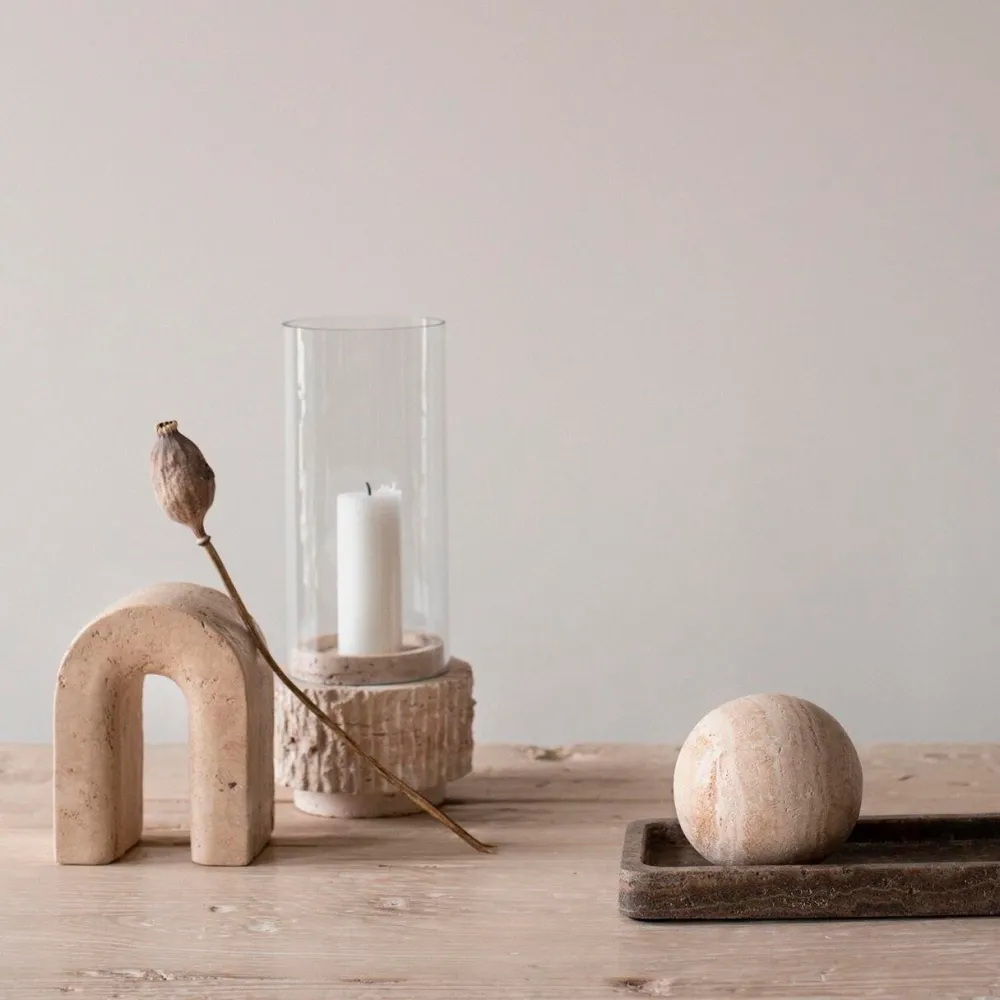 Tell Me More Andet Boligtilbehør|Figurer>Travertine Bookend