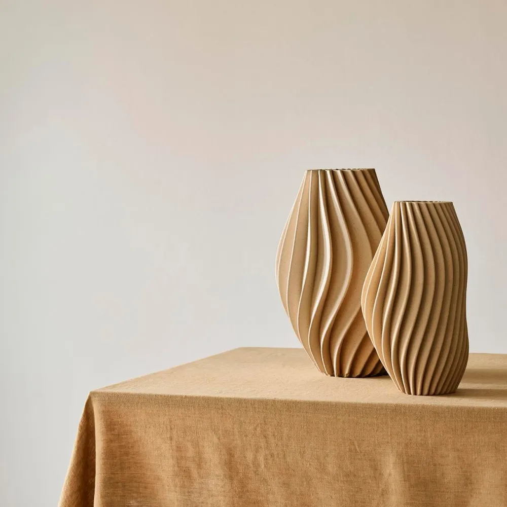 Andet Boligtilbehør|Vaser>Tell Me More Vento Vase Beige Small