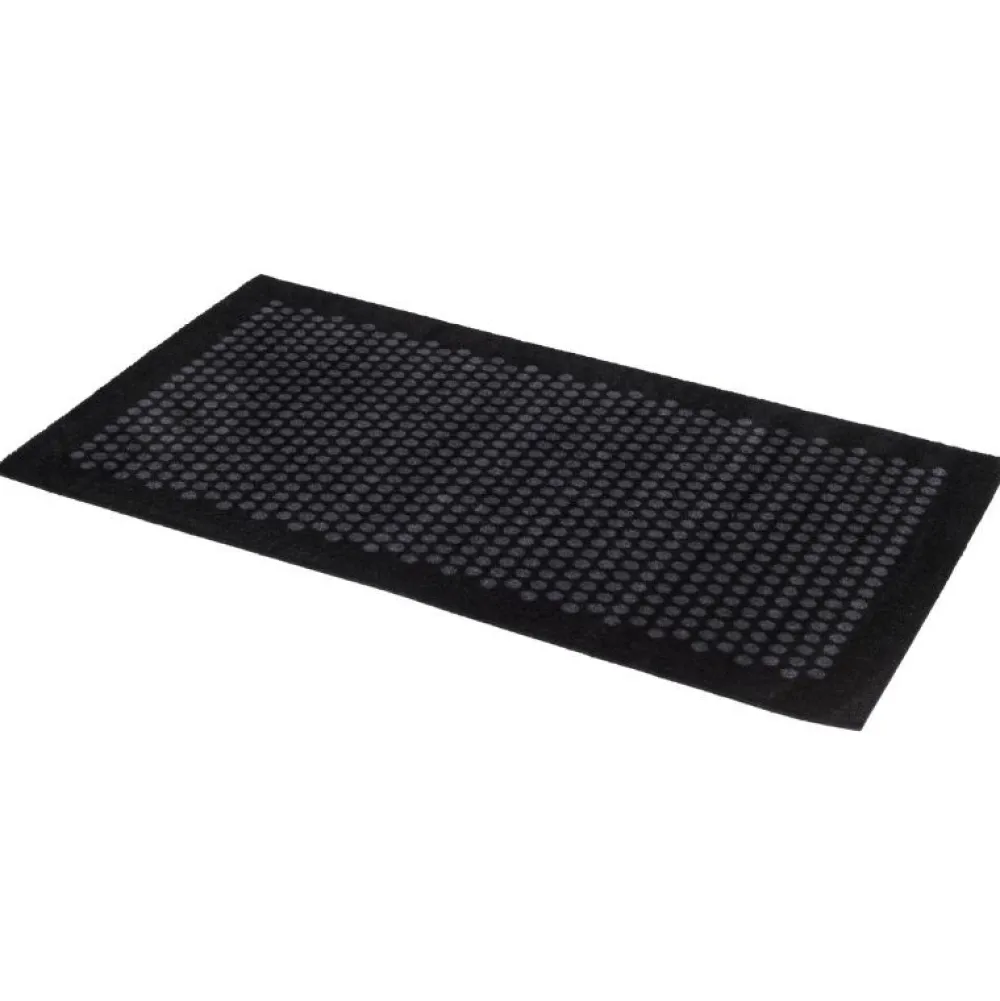 Tica Copenhagen Tæpper & Måtter>Dot Smudsmåtte Sort/Grå 67x120 cm