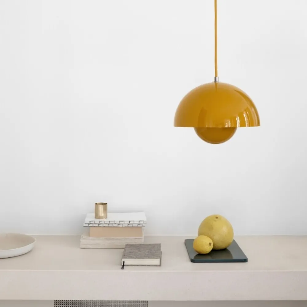 Børn &Tradition Belysning|Pendler>Flowerpot Pendel VP1 Mustard