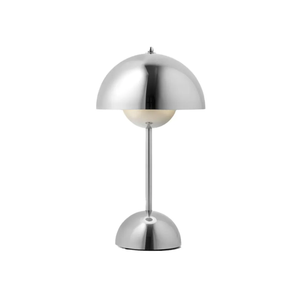 &Tradition Bordlamper>Flowerpot Portable Table Lamp VP9 Chrome-Plated