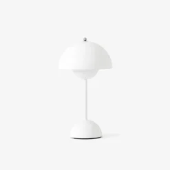Børn &Tradition Belysning|Bordlamper>Flowerpot Portable Table Lamp VP9 Matt White