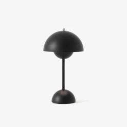 Børn &Tradition Belysning|Bordlamper>Flowerpot Portable Table Lamp VP9 Matt Black