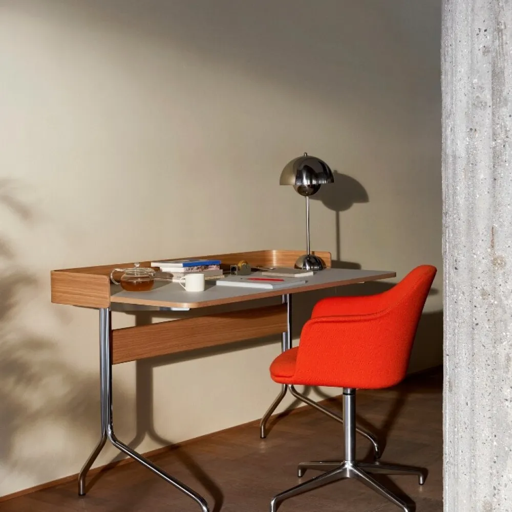 Børn &Tradition Børneværelse|Belysning>Flowerpot Table Lamp VP3 Chrome Plated