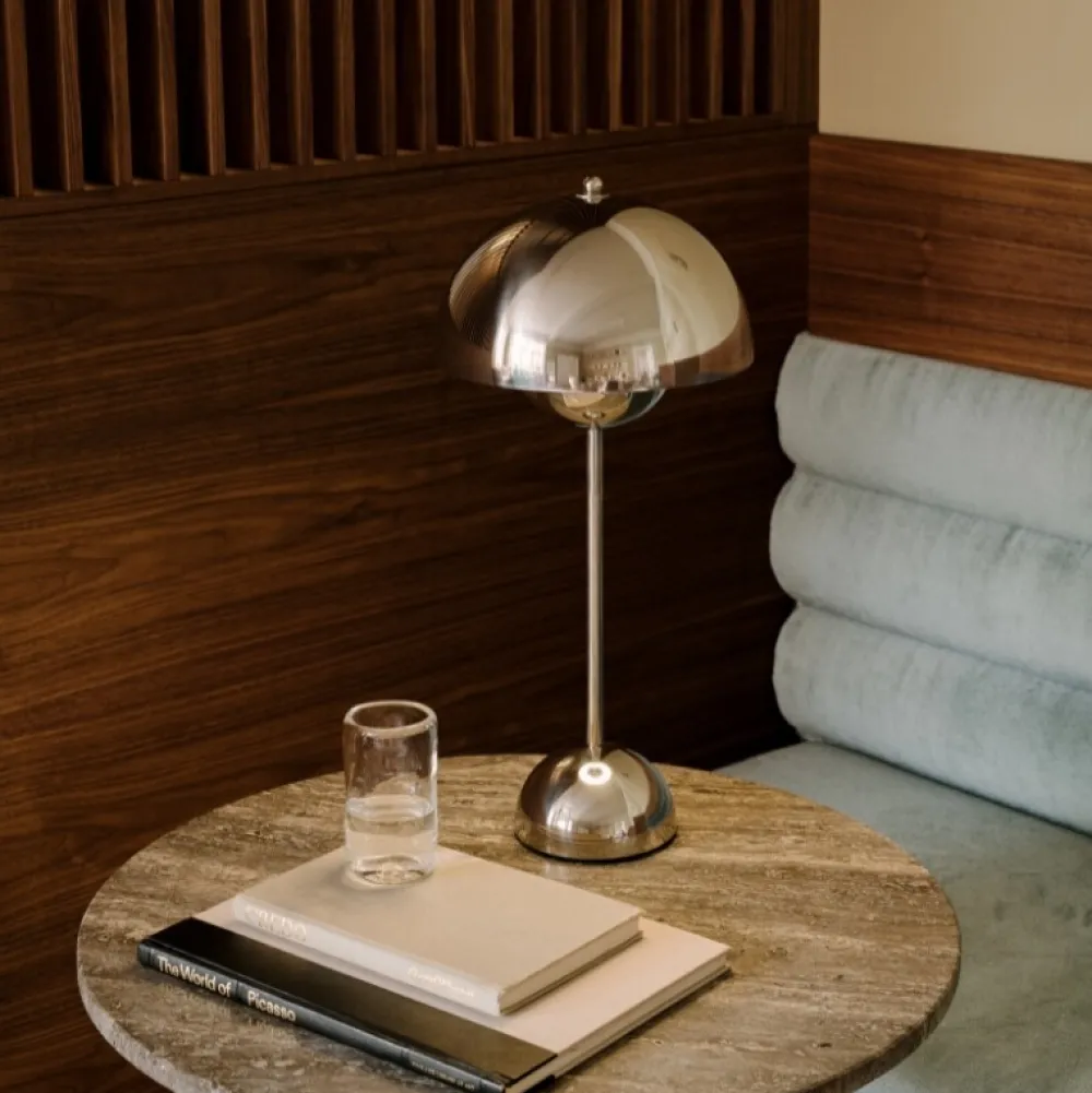 Børn &Tradition Belysning|Bordlamper>Flowerpot Table Lamp VP3 Polished Brass