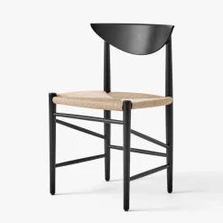 &Tradition Stole|Stue>HM3 Drawn Chair Black Lacquered Oak