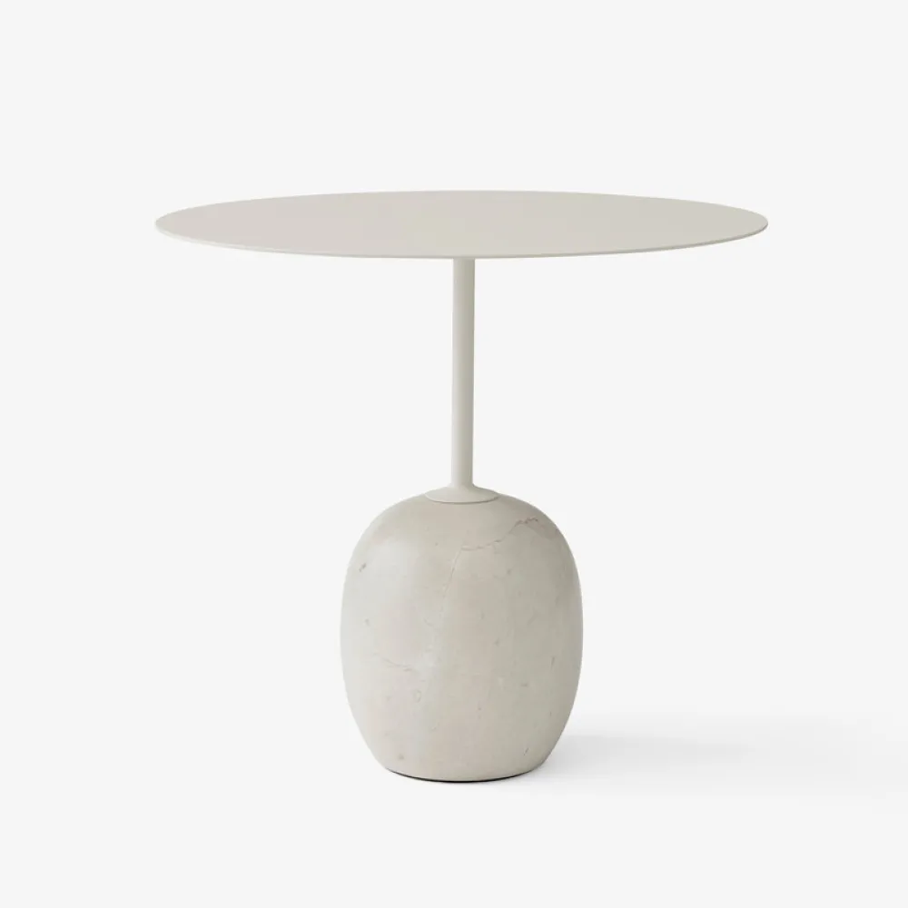 &Tradition Borde>LN9 Lato Bord Ivory White Ø50 cm