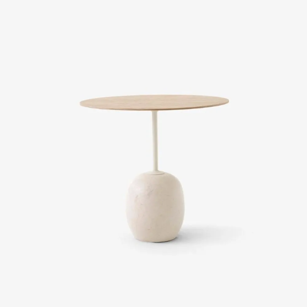 &Tradition Stue|Borde>LN9 Lato Bord Ivory White/Eg Ø50 cm