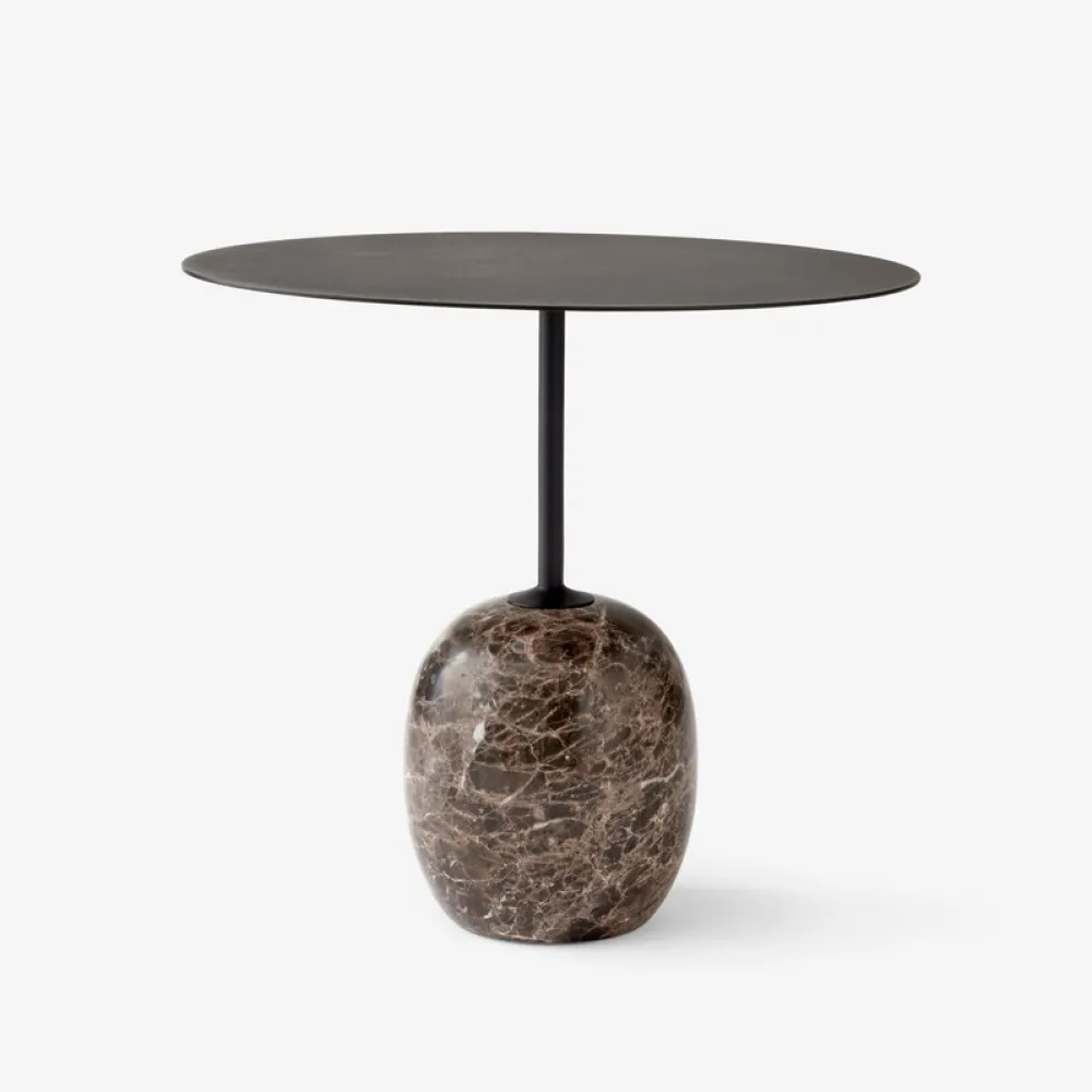 &Tradition Borde>LN9 Lato Bord Warm Black Ø50 cm