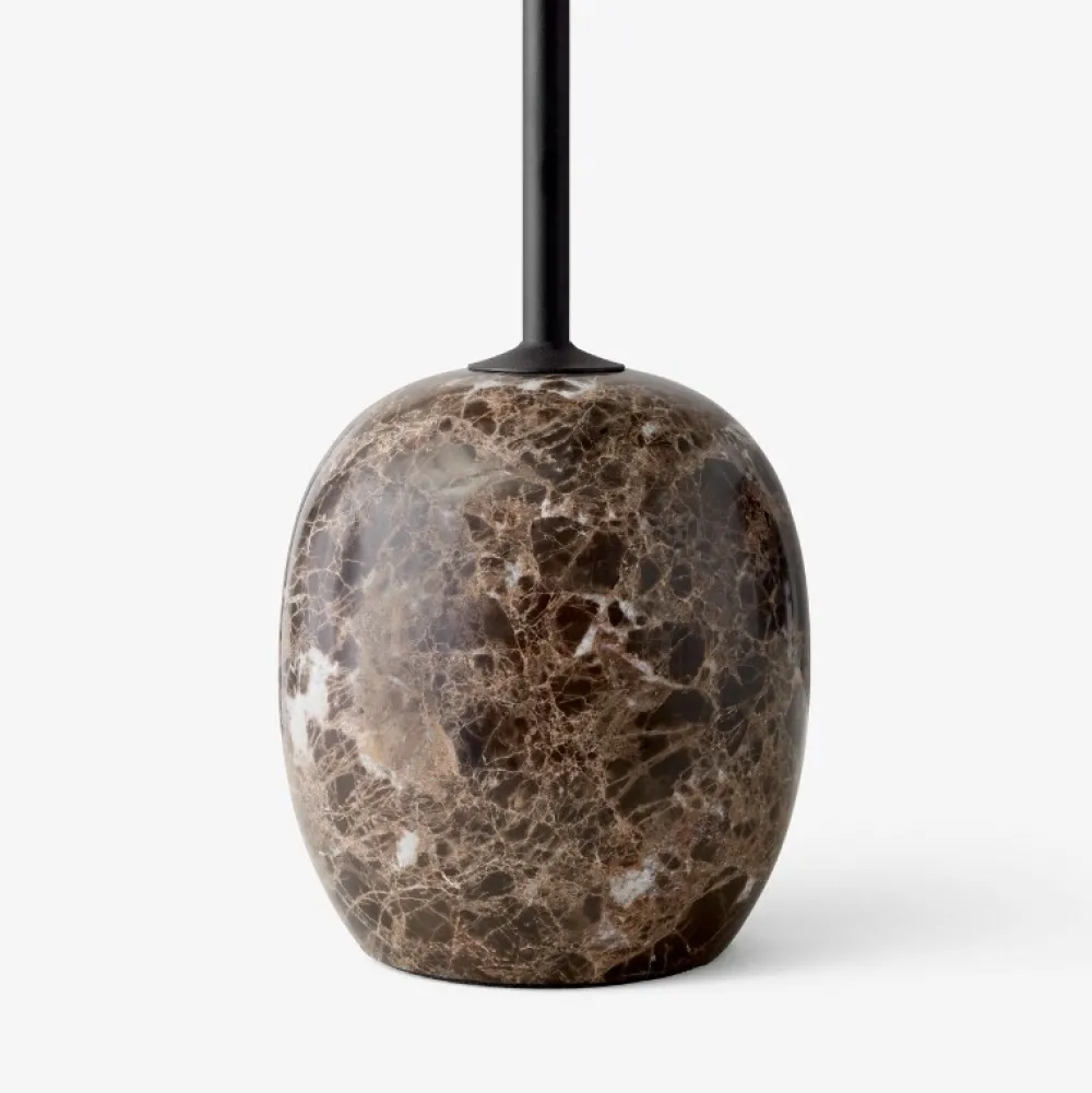 &Tradition Borde>LN9 Lato Bord Warm Black/Valnød Ø50 cm