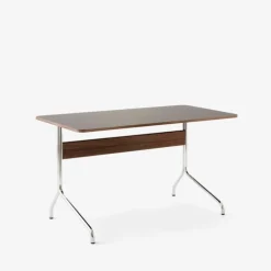 &Tradition Kontor>Pavilion AV16 Iron Linoleum Walnut Chrome Base