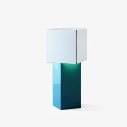 Børn &Tradition Kontor|Belysning>Pivot ATD7 Bordlampe Blue/Silver