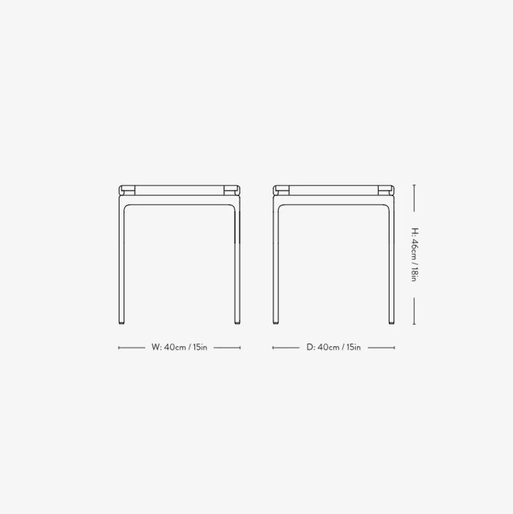 &Tradition Stue|Borde>Sett LN11 Smoked Cast Glass