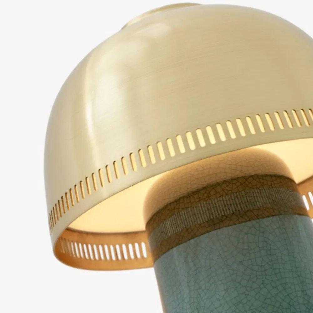 &Tradition Bordlamper|Stue>SH8 Raku Blue Green/Brass