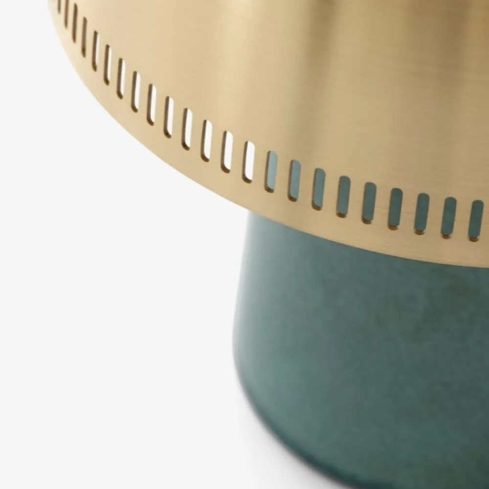 &Tradition Bordlamper|Stue>SH8 Raku Blue Green/Brass