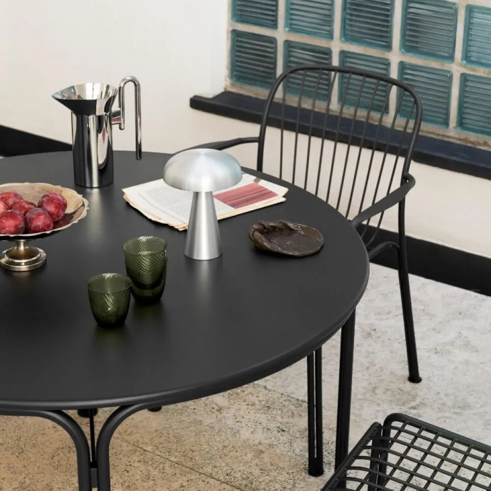 &Tradition Stole|Havemøbler>Thorvald SC95 Armstol Warm Black